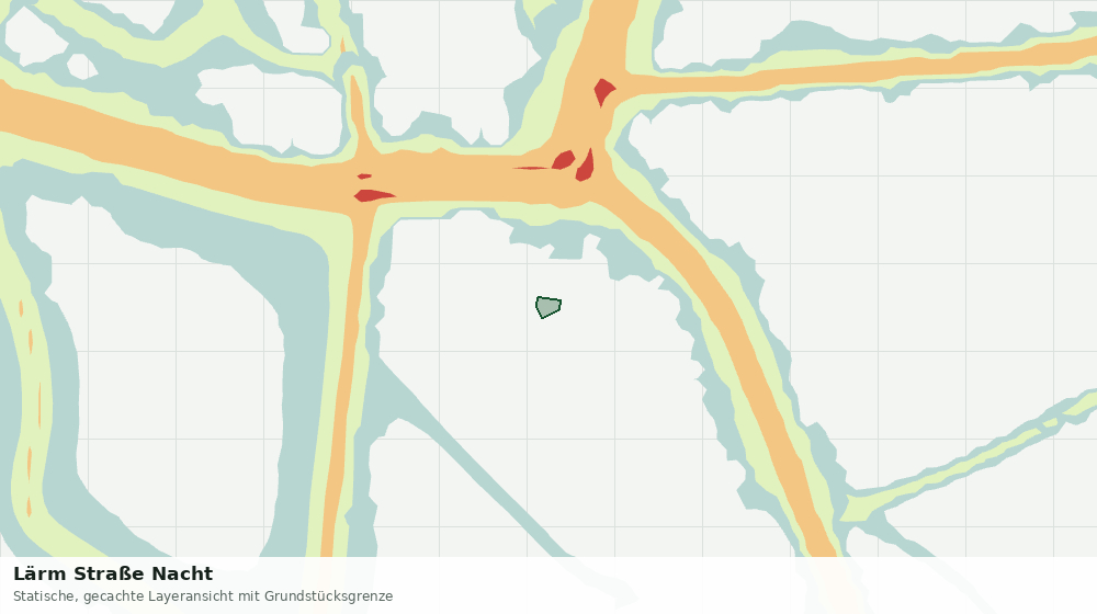 Statische Kartenansicht: Lärm Straße Nacht