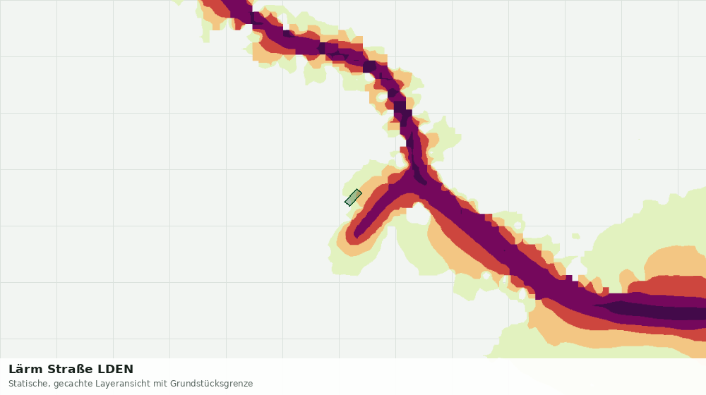 Statische Kartenansicht: Lärm Straße LDEN