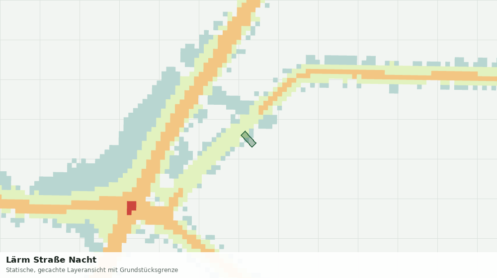 Statische Kartenansicht: Lärm Straße Nacht