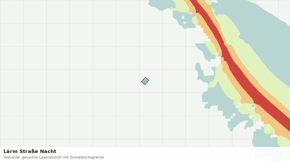 Statische Kartenansicht: Lärm Straße Nacht