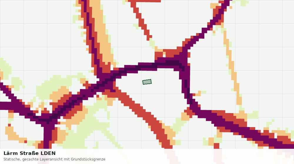 Statische Kartenansicht: Lärm Straße LDEN