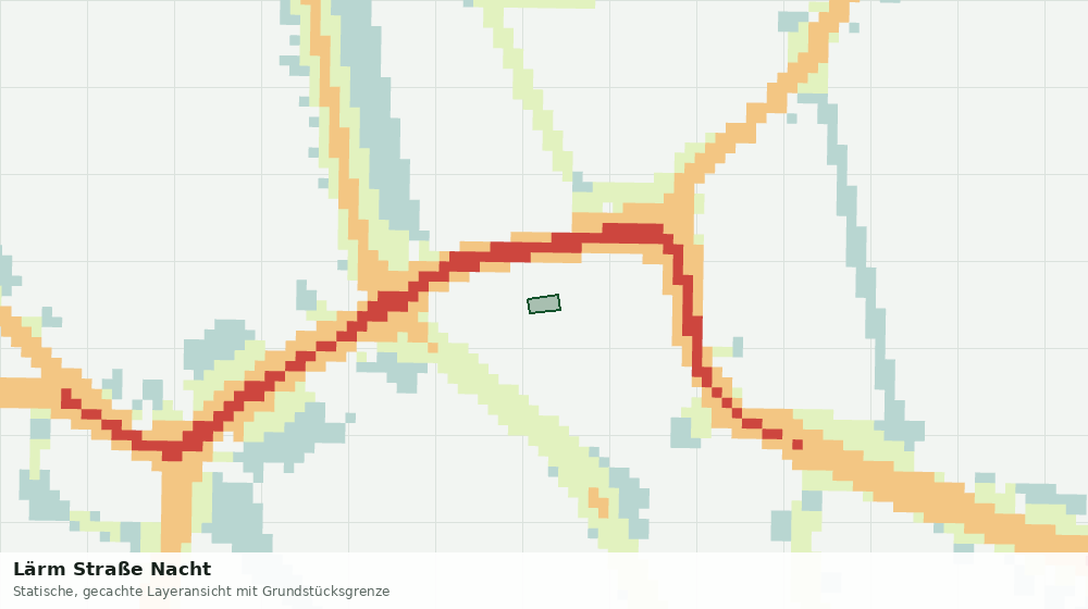 Statische Kartenansicht: Lärm Straße Nacht