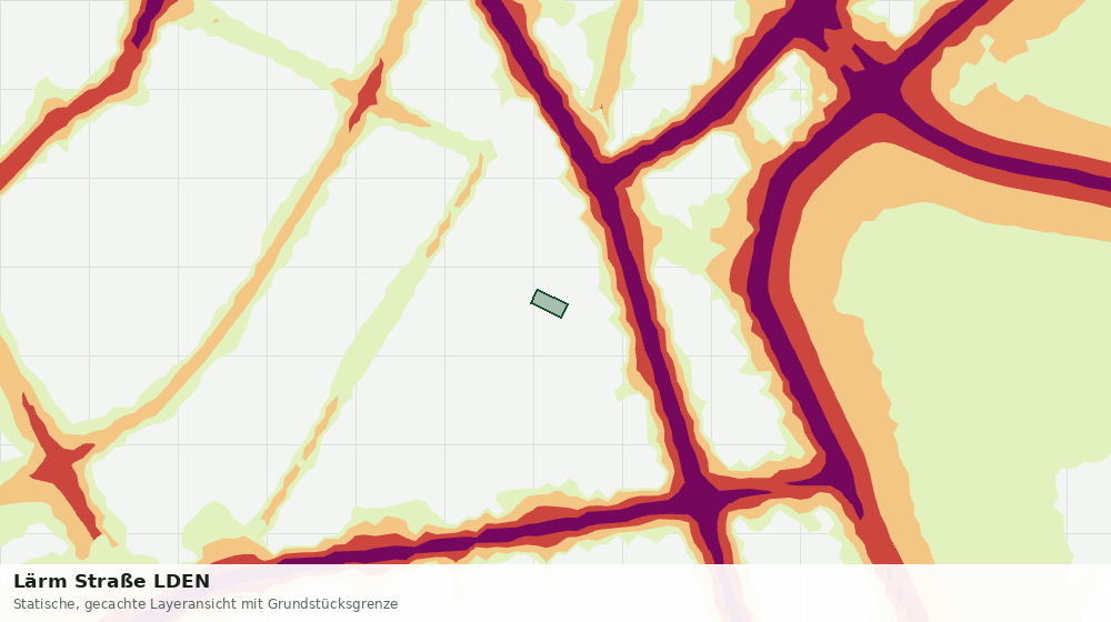 Statische Kartenansicht: Lärm Straße LDEN