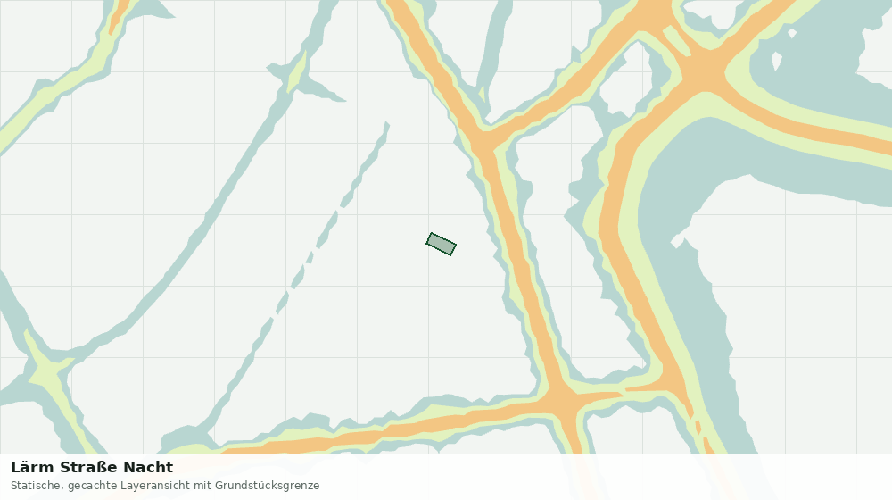 Statische Kartenansicht: Lärm Straße Nacht