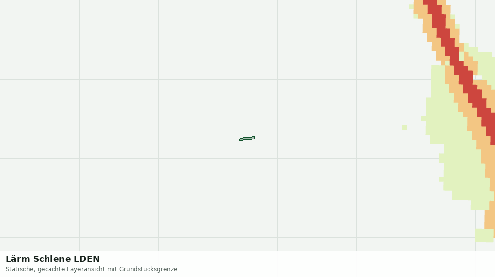 Statische Kartenansicht: Lärm Schiene LDEN