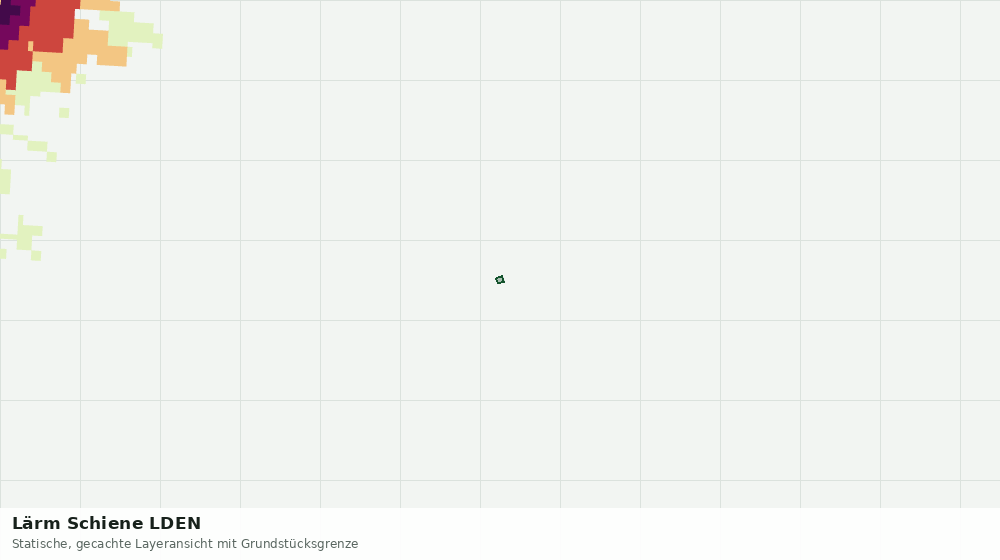 Statische Kartenansicht: Lärm Schiene LDEN