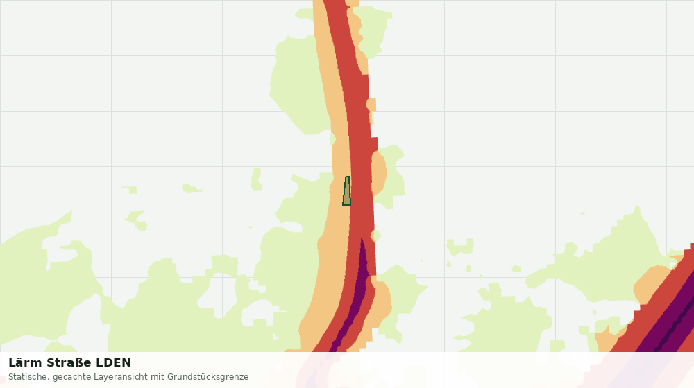 Statische Kartenansicht: Lärm Straße LDEN