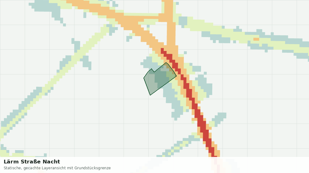 Statische Kartenansicht: Lärm Straße Nacht