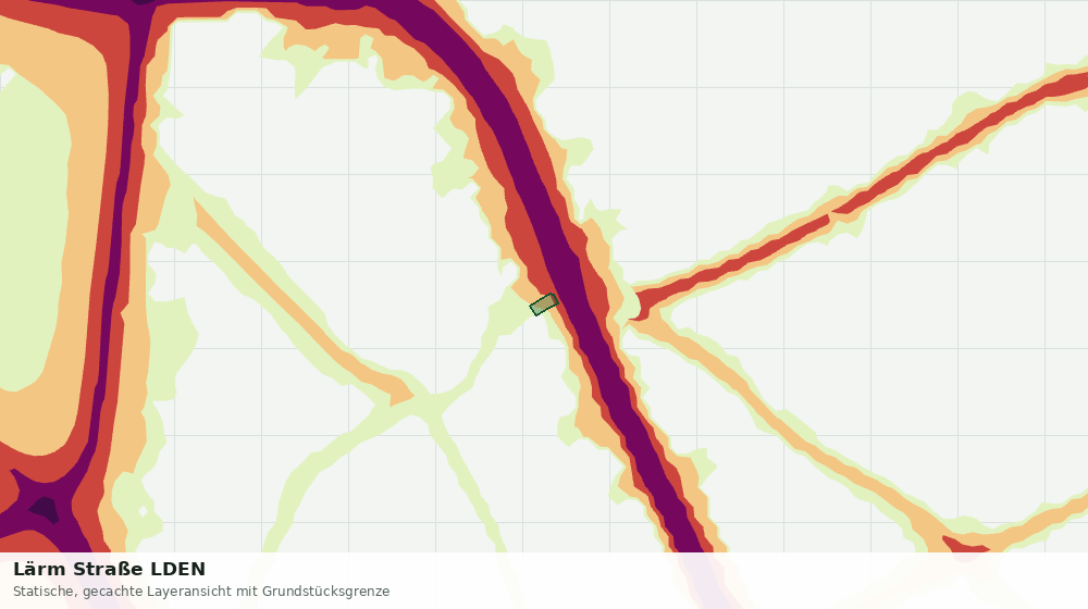 Statische Kartenansicht: Lärm Straße LDEN