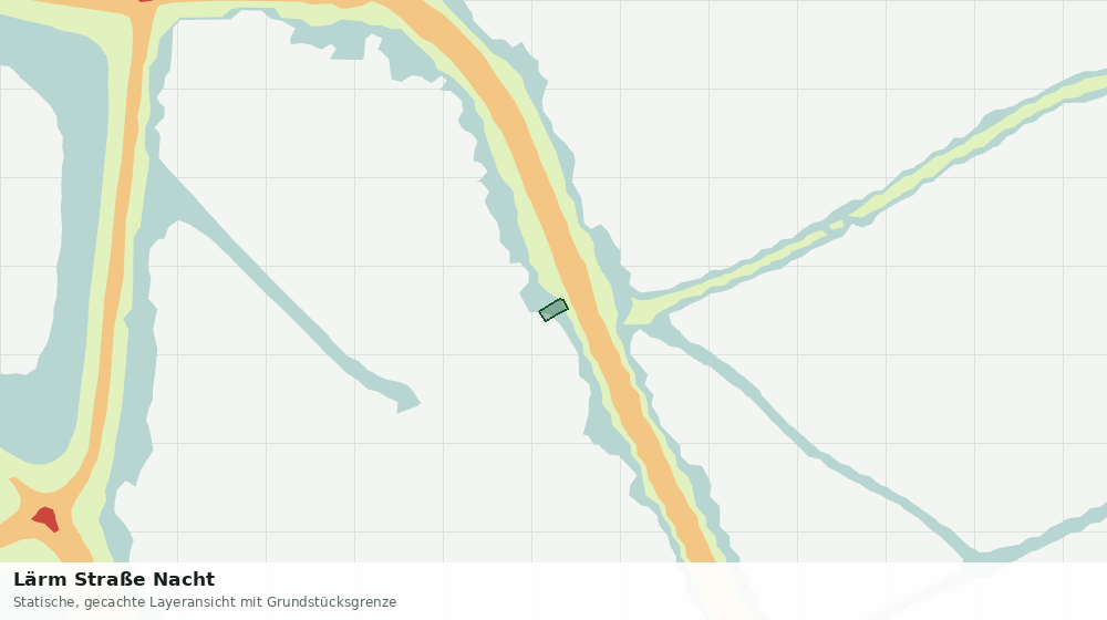 Statische Kartenansicht: Lärm Straße Nacht