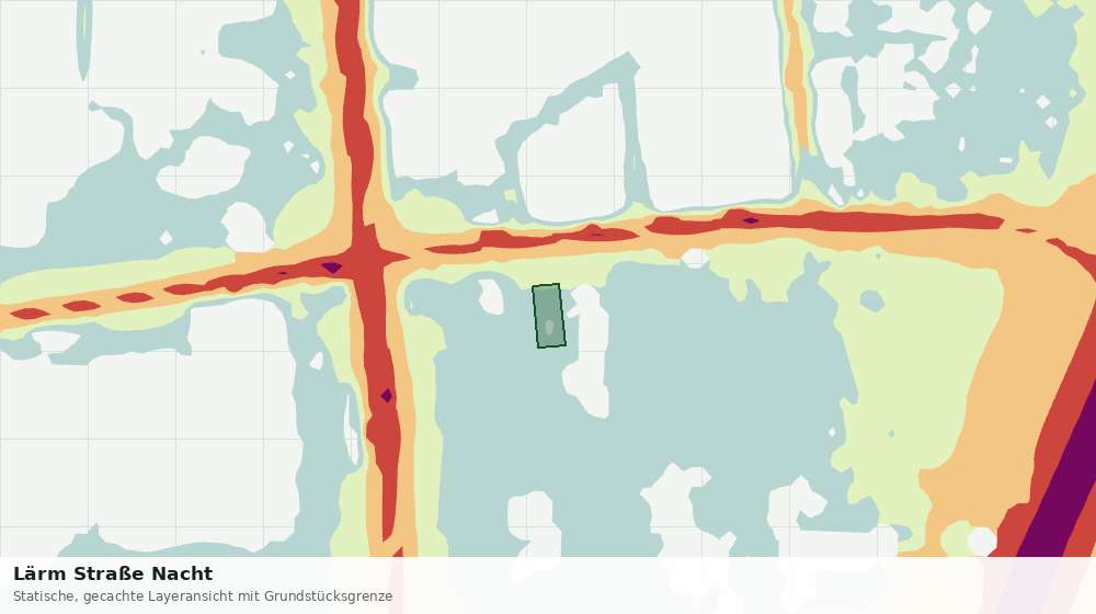 Statische Kartenansicht: Lärm Straße Nacht