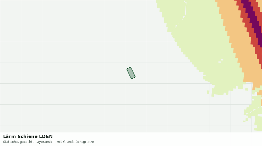 Statische Kartenansicht: Lärm Schiene LDEN