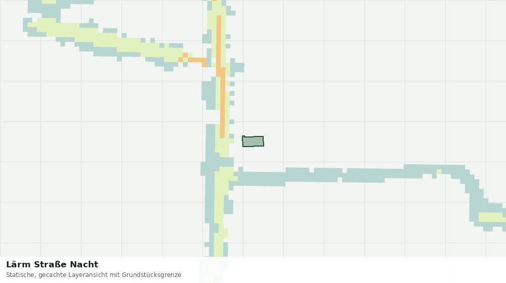 Statische Kartenansicht: Lärm Straße Nacht