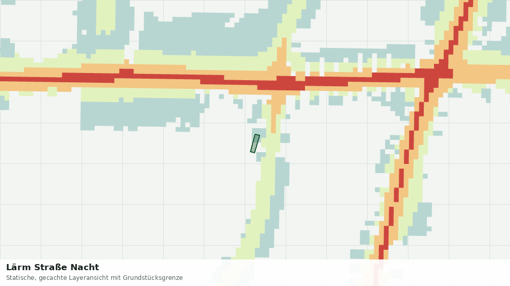 Statische Kartenansicht: Lärm Straße Nacht