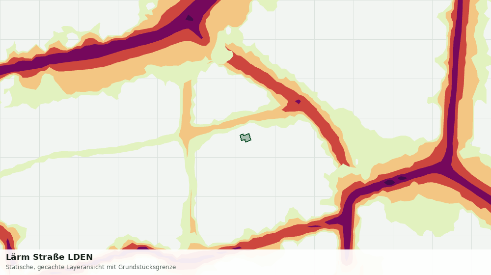 Statische Kartenansicht: Lärm Straße LDEN