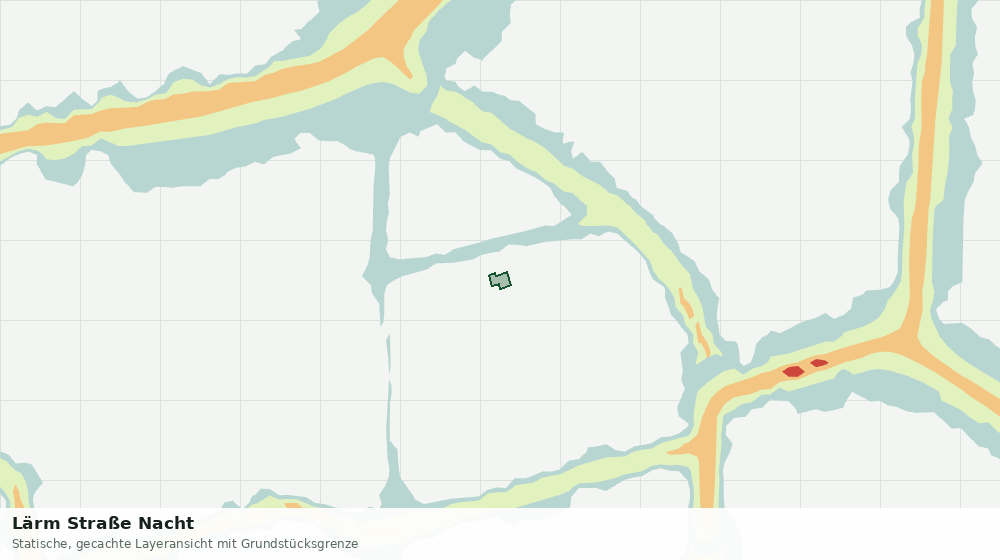 Statische Kartenansicht: Lärm Straße Nacht
