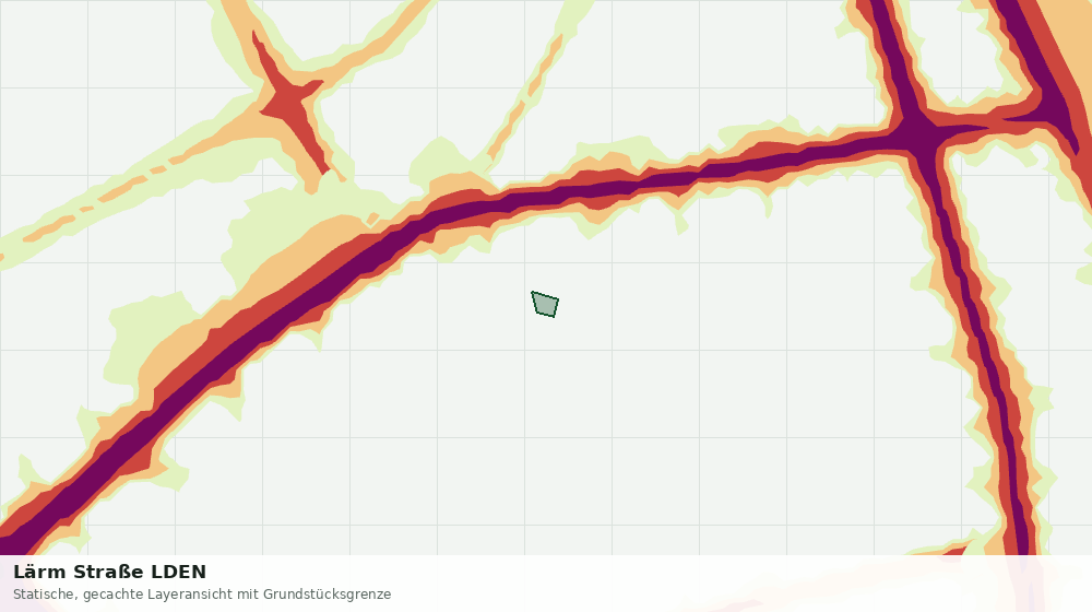 Statische Kartenansicht: Lärm Straße LDEN