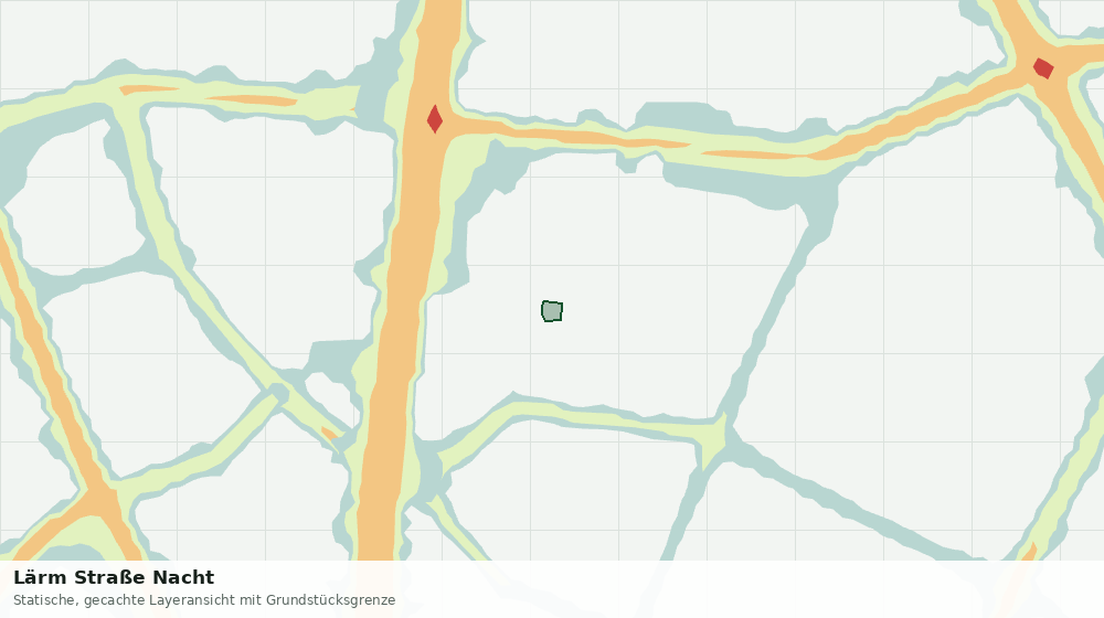 Statische Kartenansicht: Lärm Straße Nacht