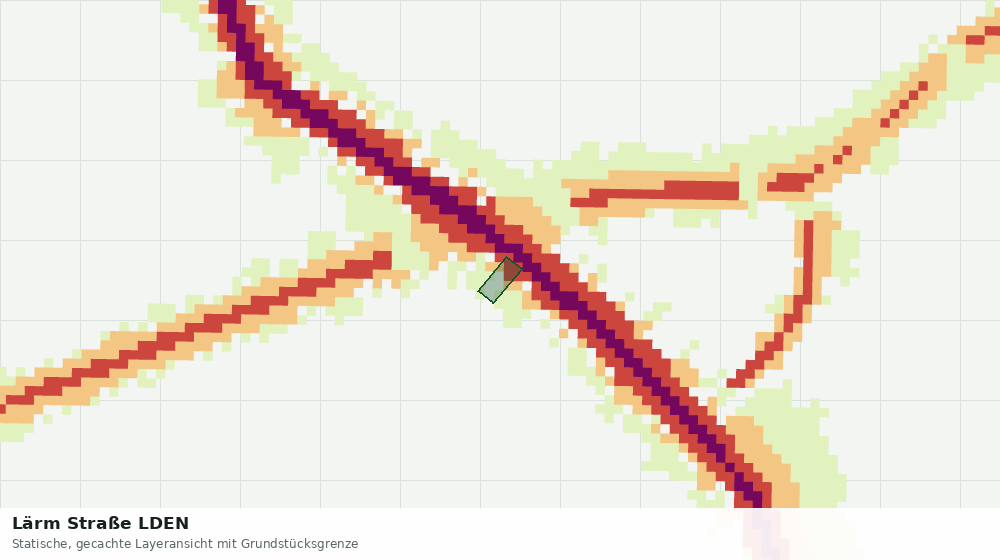 Statische Kartenansicht: Lärm Straße LDEN