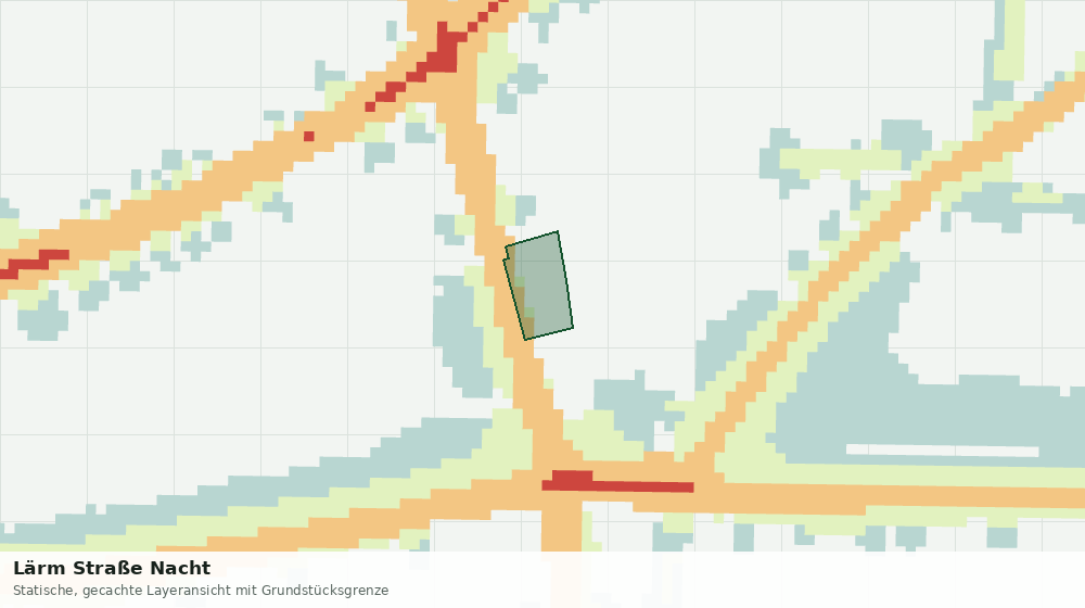 Statische Kartenansicht: Lärm Straße Nacht