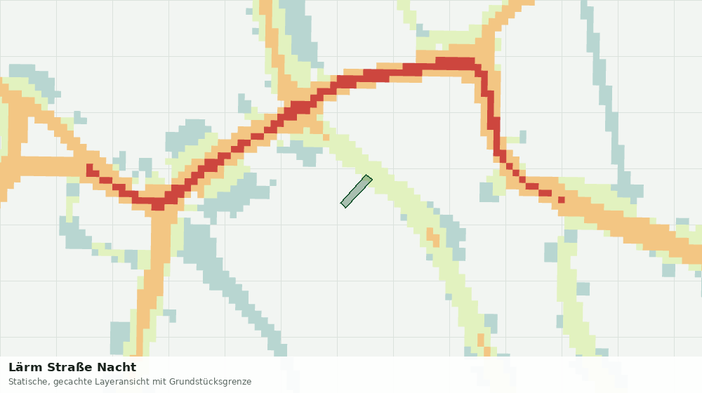 Statische Kartenansicht: Lärm Straße Nacht