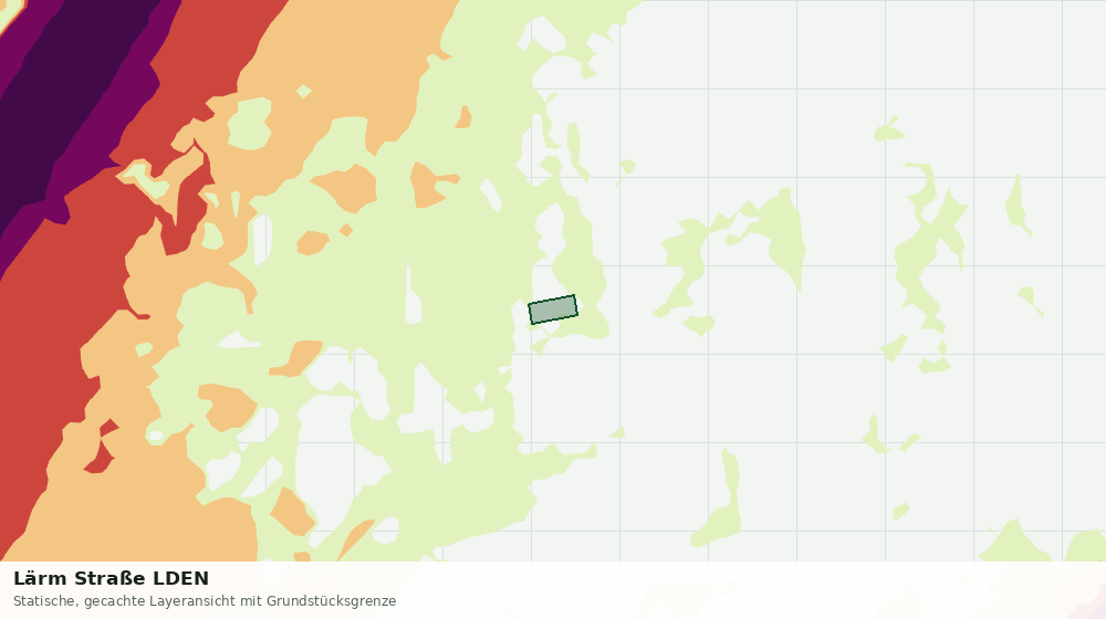 Statische Kartenansicht: Lärm Straße LDEN