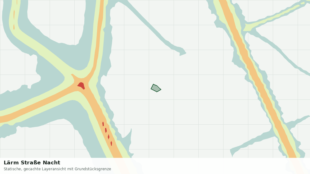 Statische Kartenansicht: Lärm Straße Nacht