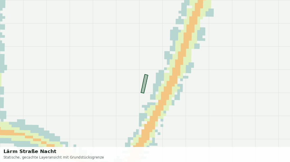 Statische Kartenansicht: Lärm Straße Nacht