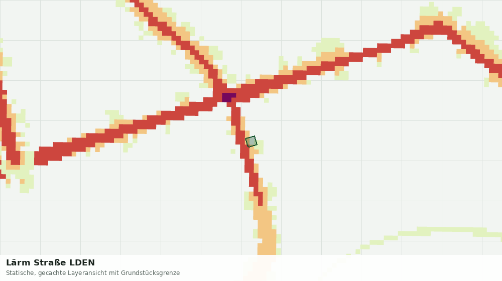 Statische Kartenansicht: Lärm Straße LDEN