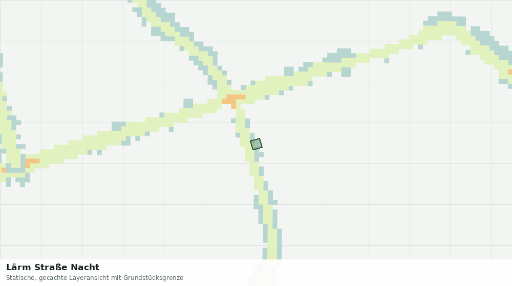 Statische Kartenansicht: Lärm Straße Nacht