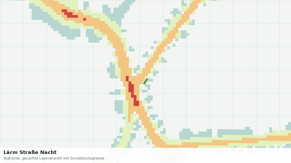 Statische Kartenansicht: Lärm Straße Nacht