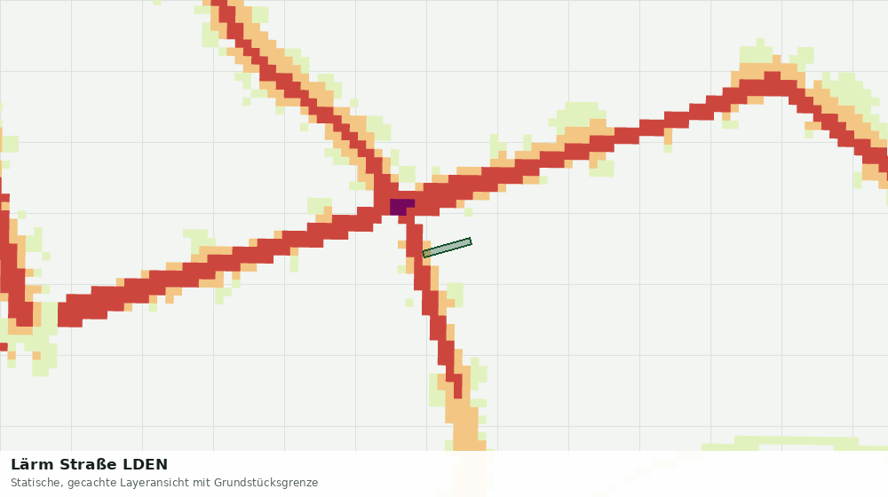 Statische Kartenansicht: Lärm Straße LDEN