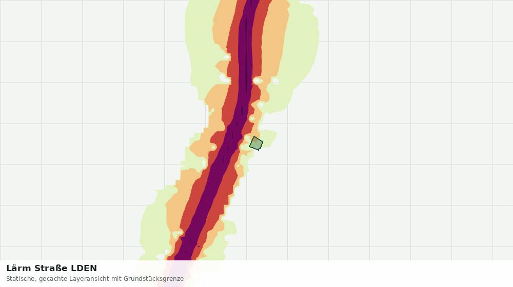 Statische Kartenansicht: Lärm Straße LDEN
