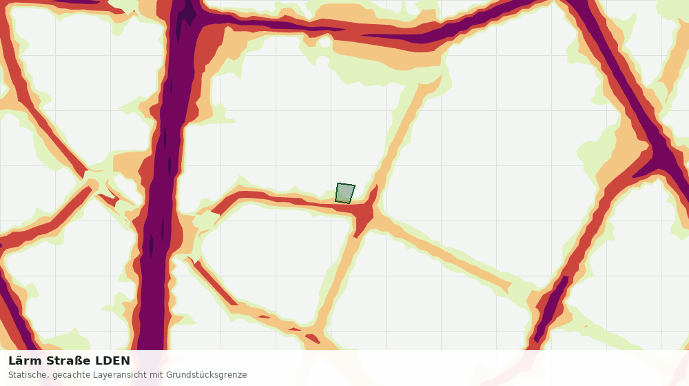 Statische Kartenansicht: Lärm Straße LDEN