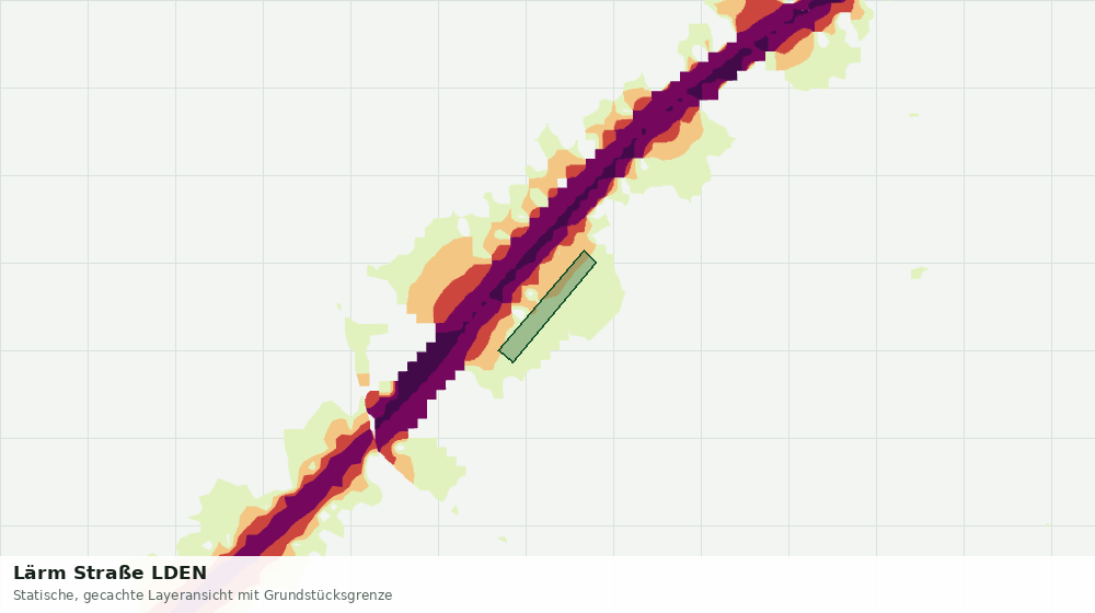 Statische Kartenansicht: Lärm Straße LDEN