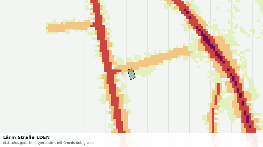 Statische Kartenansicht: Lärm Straße LDEN