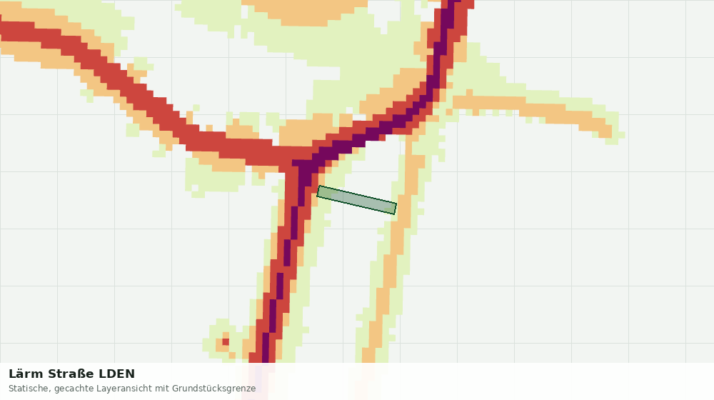 Statische Kartenansicht: Lärm Straße LDEN