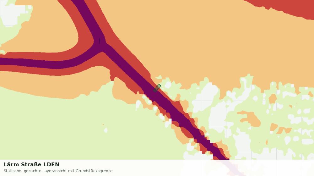 Statische Kartenansicht: Lärm Straße LDEN