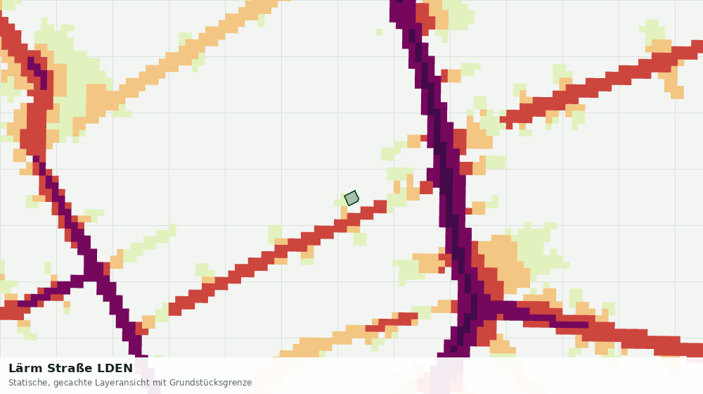 Statische Kartenansicht: Lärm Straße LDEN