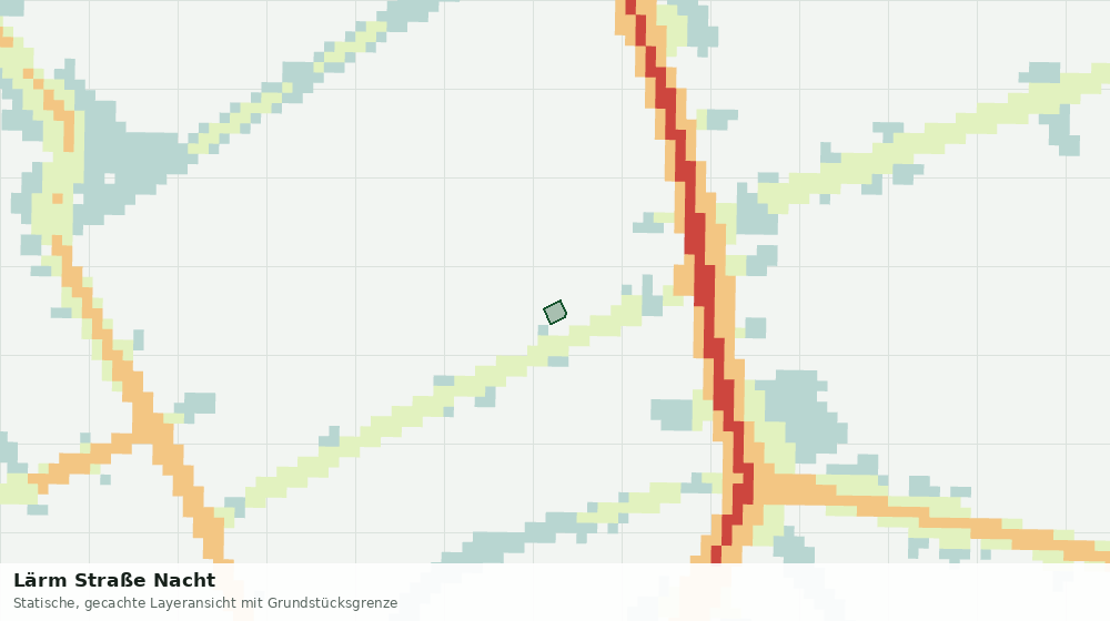 Statische Kartenansicht: Lärm Straße Nacht
