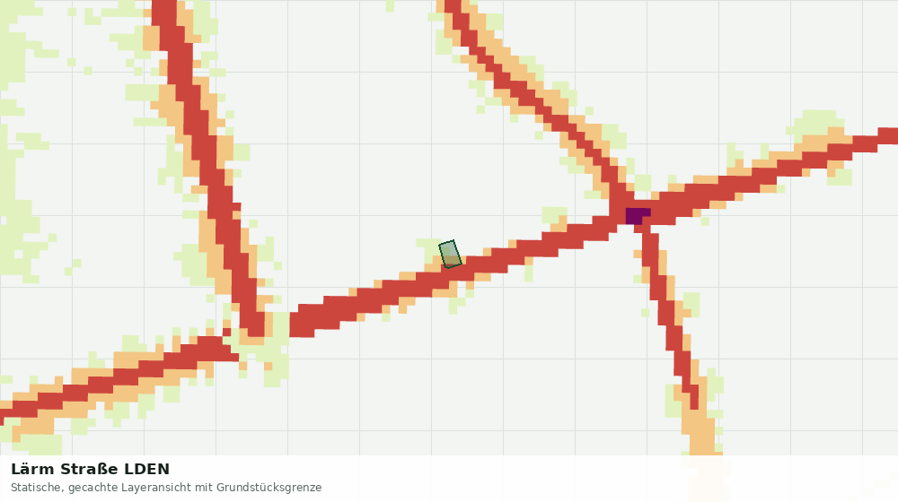Statische Kartenansicht: Lärm Straße LDEN