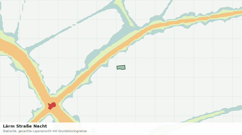 Statische Kartenansicht: Lärm Straße Nacht