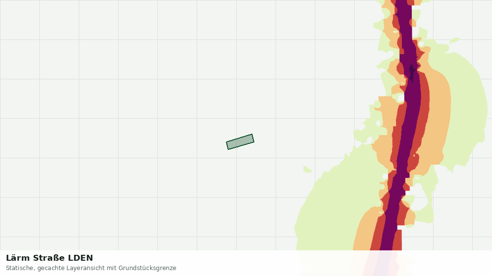 Statische Kartenansicht: Lärm Straße LDEN