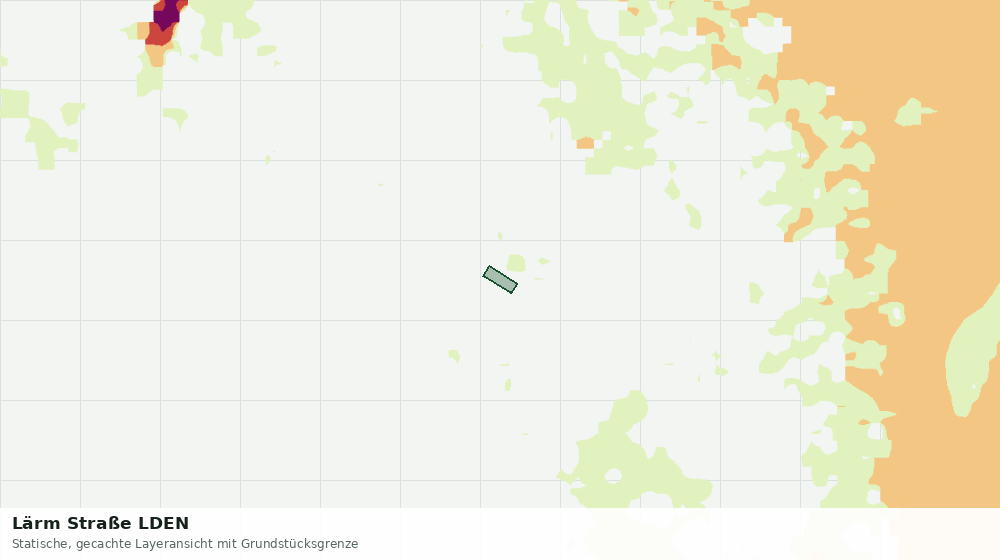 Statische Kartenansicht: Lärm Straße LDEN