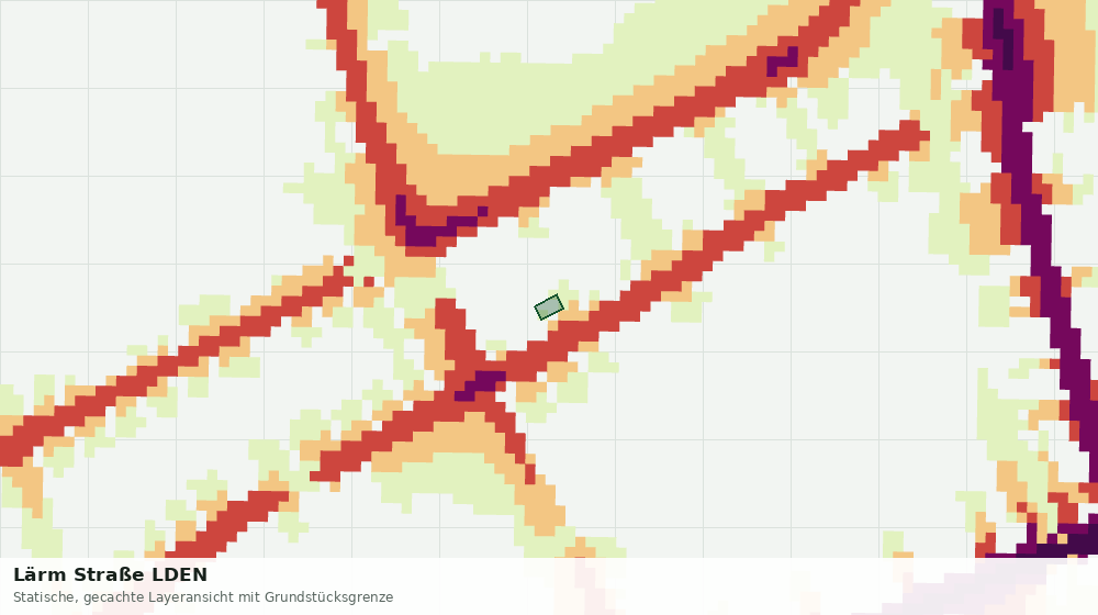 Statische Kartenansicht: Lärm Straße LDEN