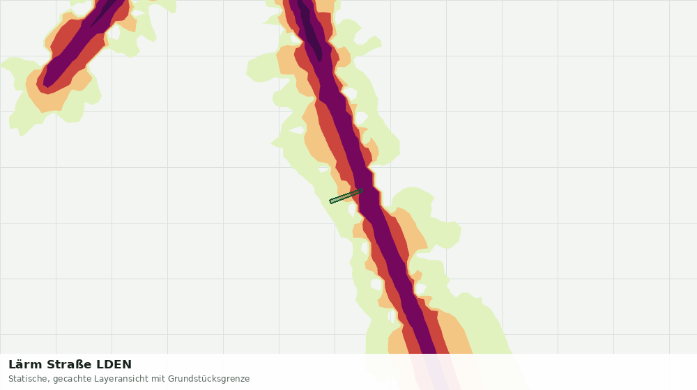 Statische Kartenansicht: Lärm Straße LDEN