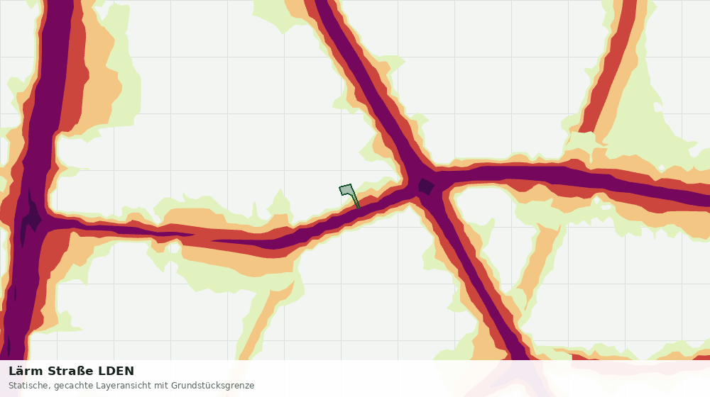 Statische Kartenansicht: Lärm Straße LDEN