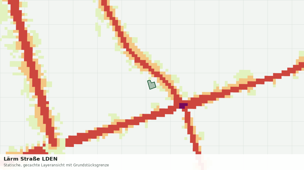 Statische Kartenansicht: Lärm Straße LDEN