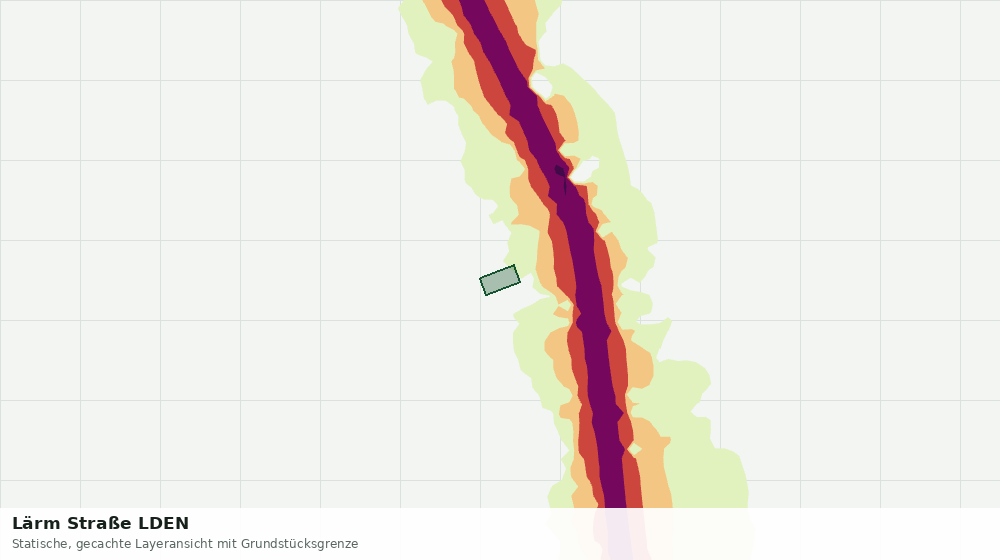 Statische Kartenansicht: Lärm Straße LDEN