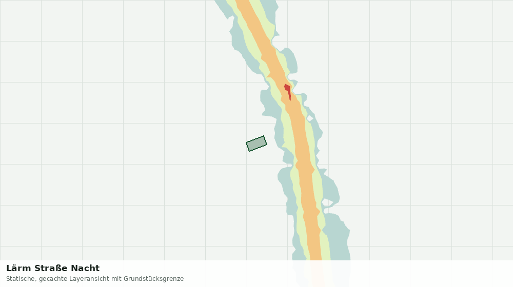 Statische Kartenansicht: Lärm Straße Nacht